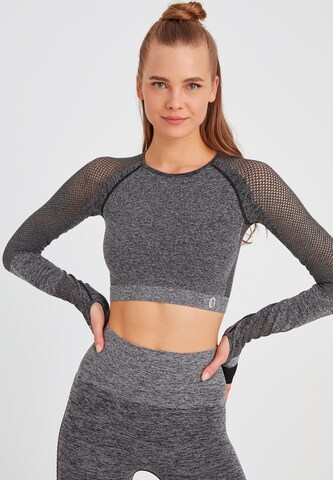 Leif Nelson Crop Top in Schwarz