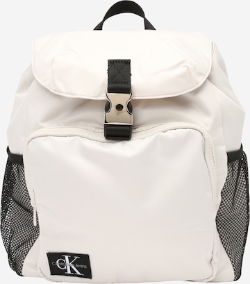 Calvin Klein Jeans Backpack in White: front