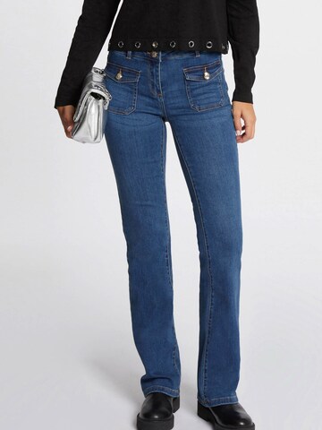 Coupe slim Jean Morgan en bleu : devant