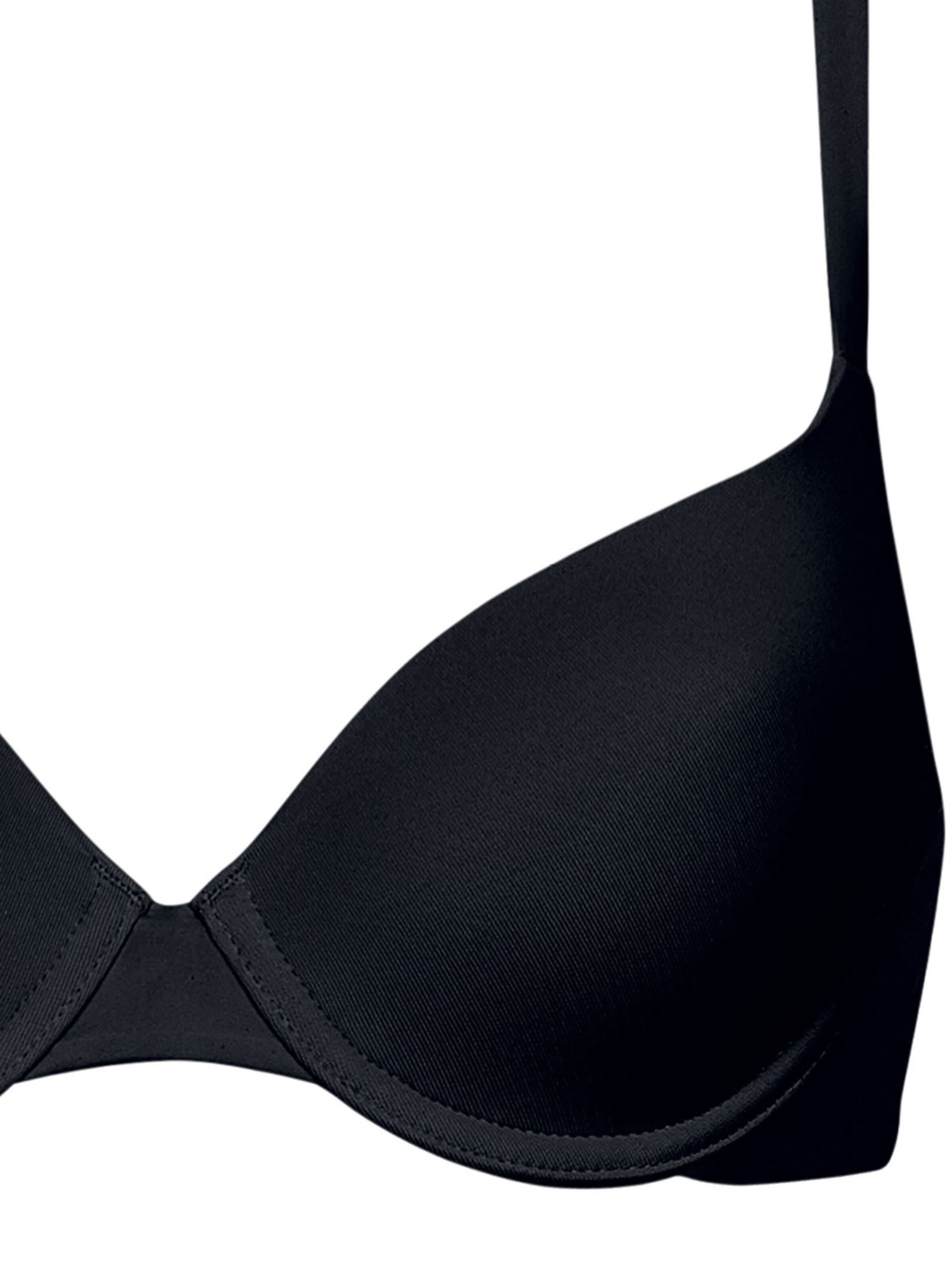 Lisca T-shirt Bra 'Bella' in Black