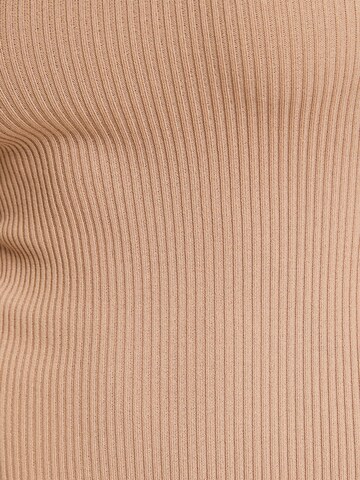 Bershka Knit dress in Beige
