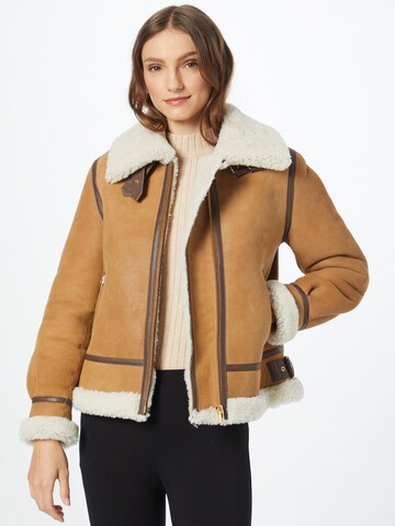 Veste d’hiver Goosecraft en beige : devant