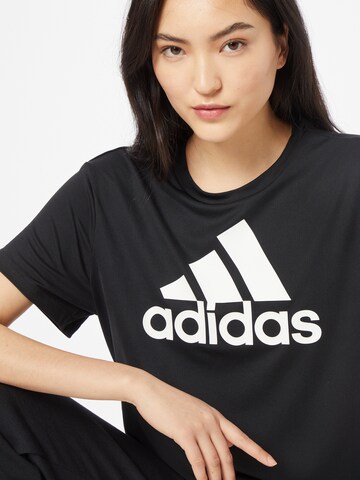 ADIDAS SPORTSWEAR - Camisa funcionais 'Truestrength ' em preto