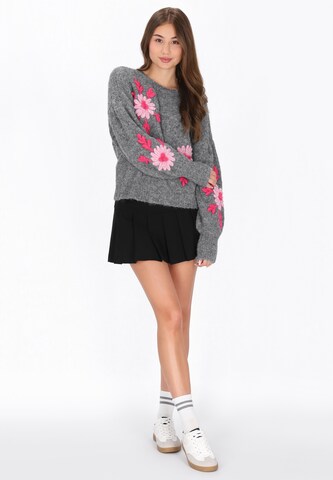 MYMO Υπερμέγεθες πουλόβερ σε γκρι