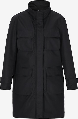 DreiMaster Klassik Between-seasons coat 'Classic' in Black: front
