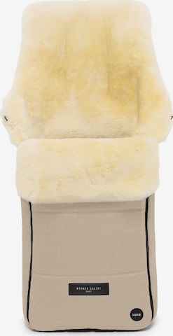 Werner Christ Baby Fußsack 'AROSA LUXE' in Beige: predná strana