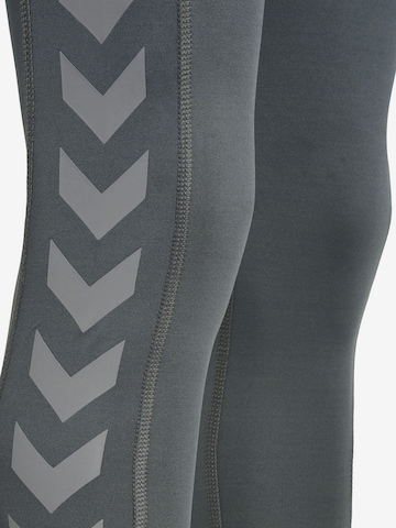 Hummel Skinny Workout Pants 'MT MABLEY' in Grey
