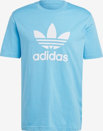 ADIDAS ORIGINALS Μπλουζάκι 'Adicolor Trefoil' σε μπλε: μπροστά