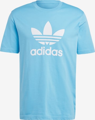 T-Shirt 'Adicolor Trefoil' ADIDAS ORIGINALS en bleu : devant