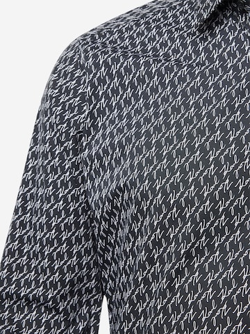 Karl Lagerfeld Средняя посадка Рубашка в Черный