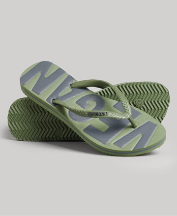 Superdry T-Bar Sandals in Green