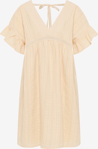 DreiMaster Vintage Dress in Beige: front