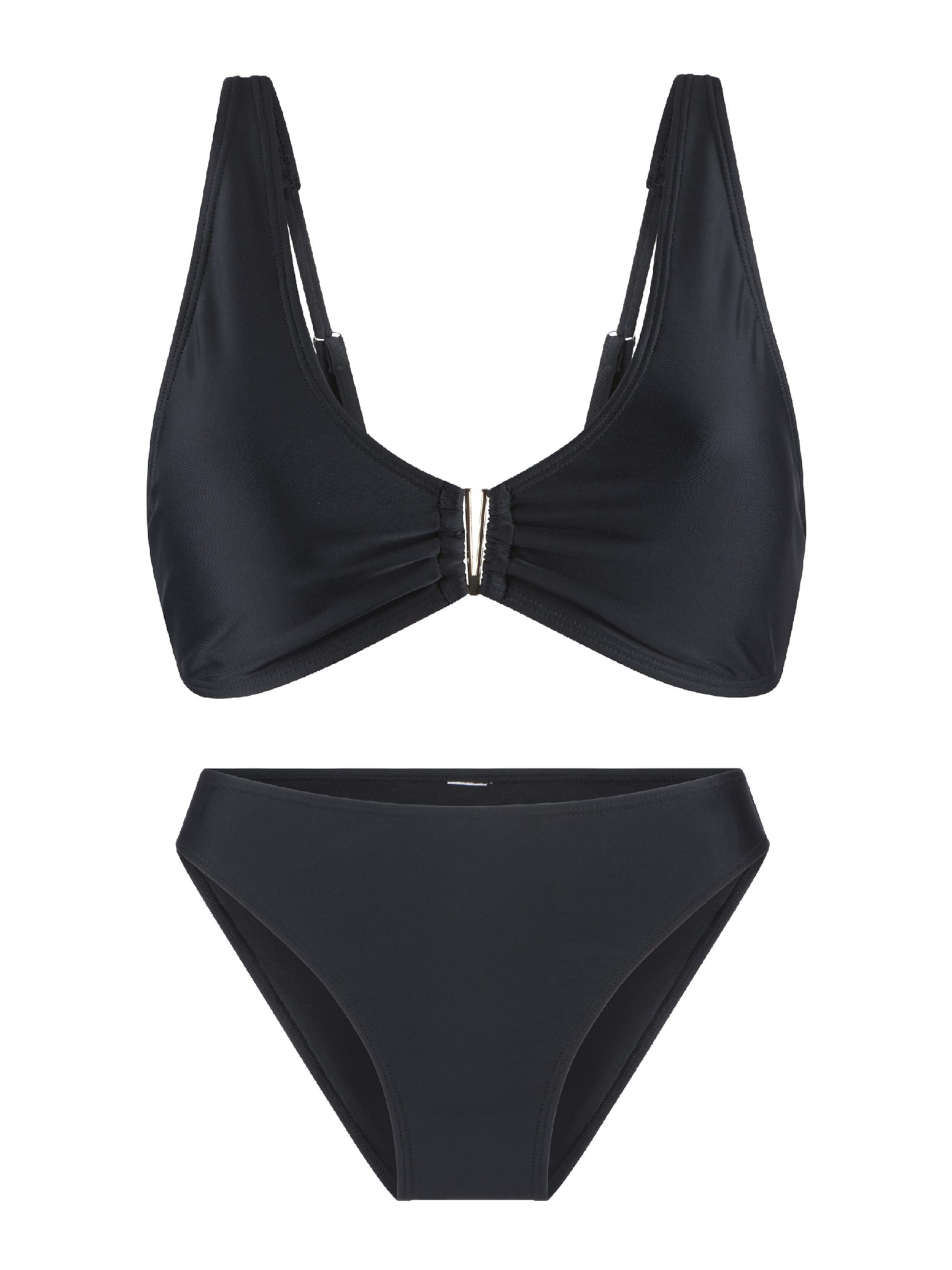 LingaDore - Triángulo Bikini en negro: frente