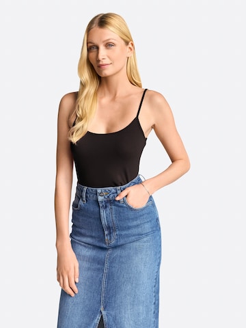 Top de la Rich & Royal pe negru: față
