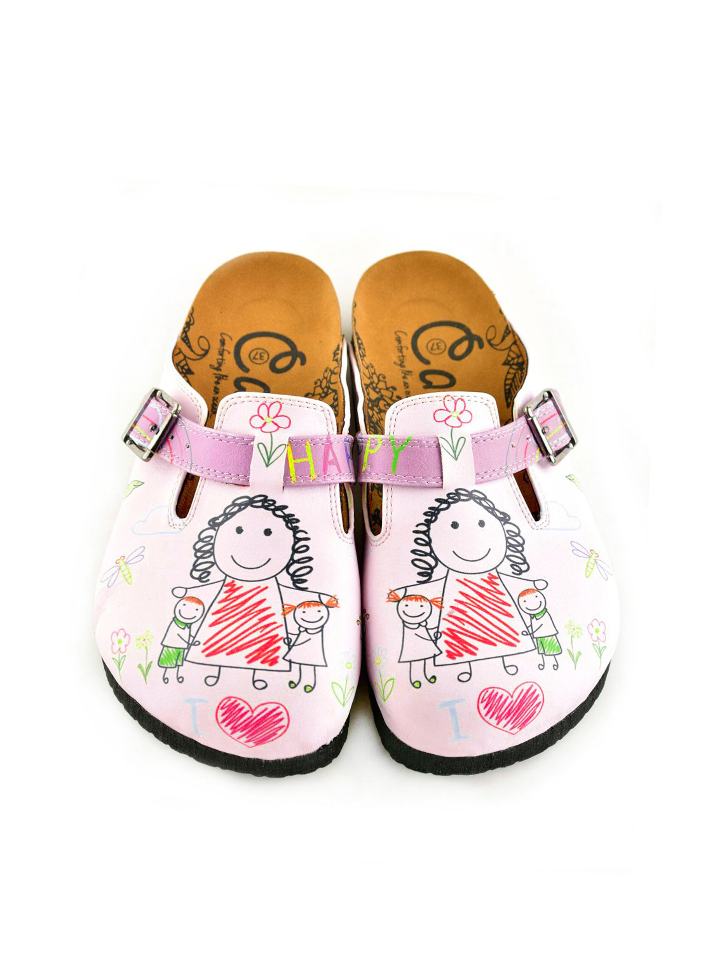 Goby Clogs 'Calceo' in Pink