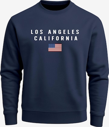 Neverless Sweatshirt 'California' in Blau: Vorderseite