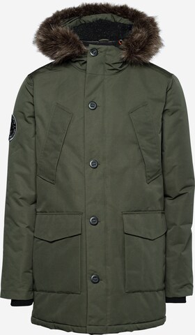 Superdry Winter Parka 'Everest' in Green: front