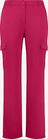 SAMOON Regular Pants in Pink: front