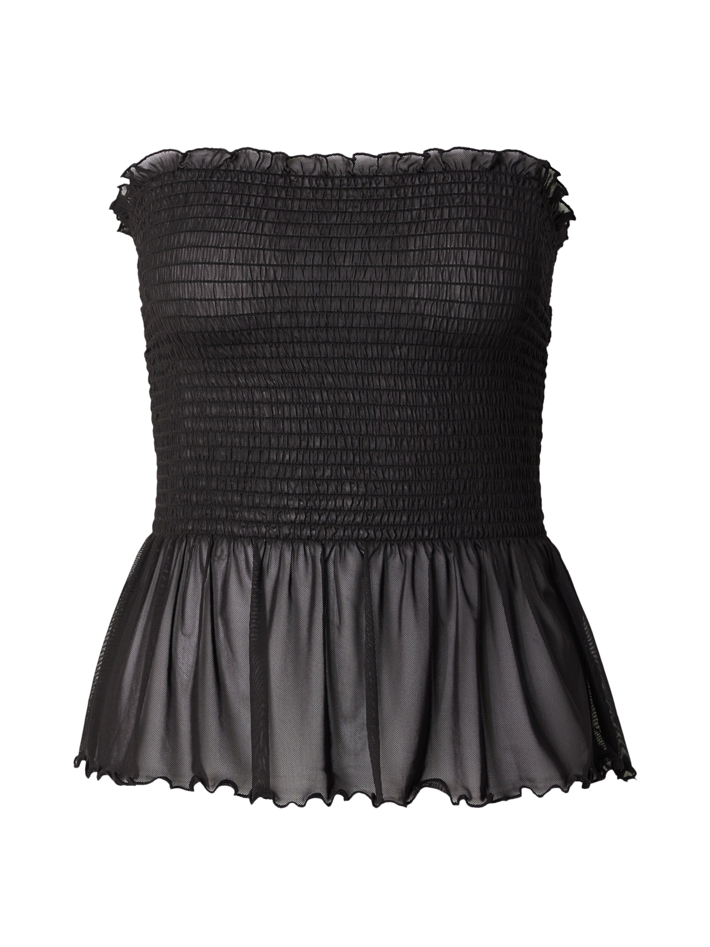 Monki Μπλούζα σε μαύρο: μπροστά