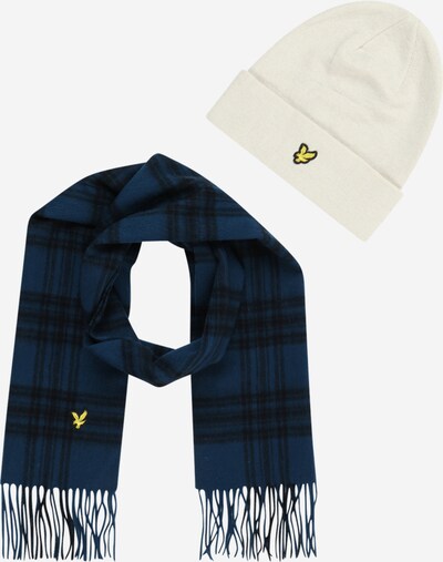 Lyle & Scott Bonnet en bleu marine / jaune / noir / blanc cassé, Vue avec produit