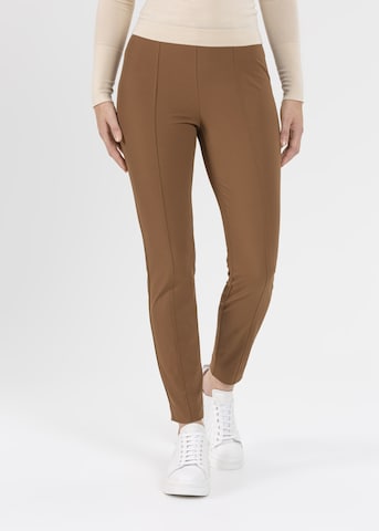 STEHMANN Slim fit Pants 'Isabel' in Brown: front