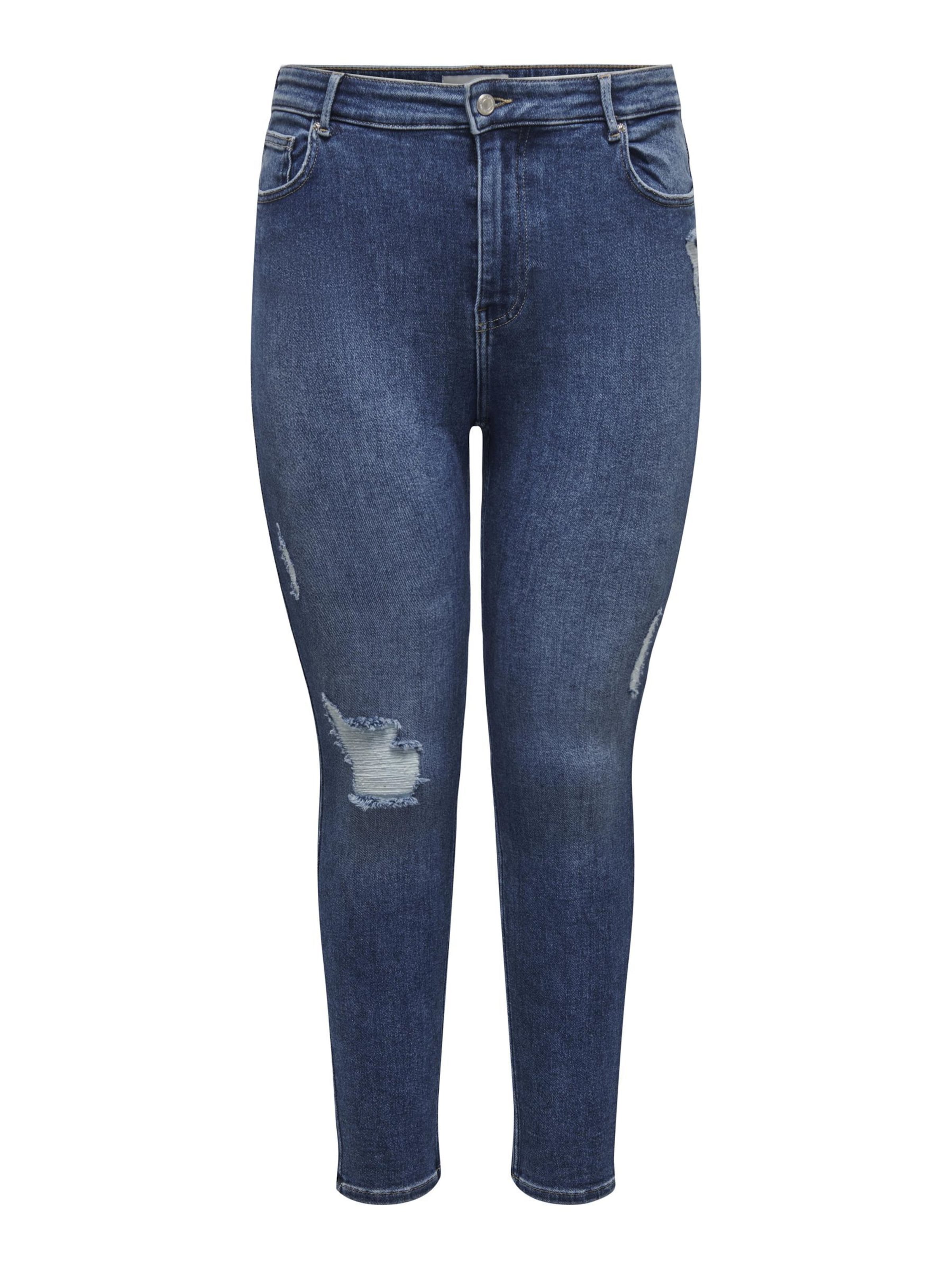 ONLY Carmakoma Skinny Jeans 'MILA' i blå: forside
