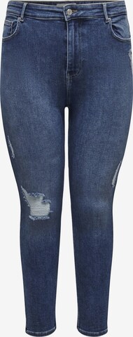 ONLY Carmakoma Skinny Jeans 'MILA' in Blauw: voorkant