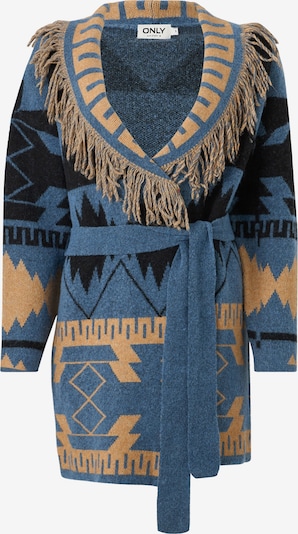 Geacă tricotată 'ONLMICHIGAN' ONLY pe nisipiu / albastru închis / negru, Vizualizare produs