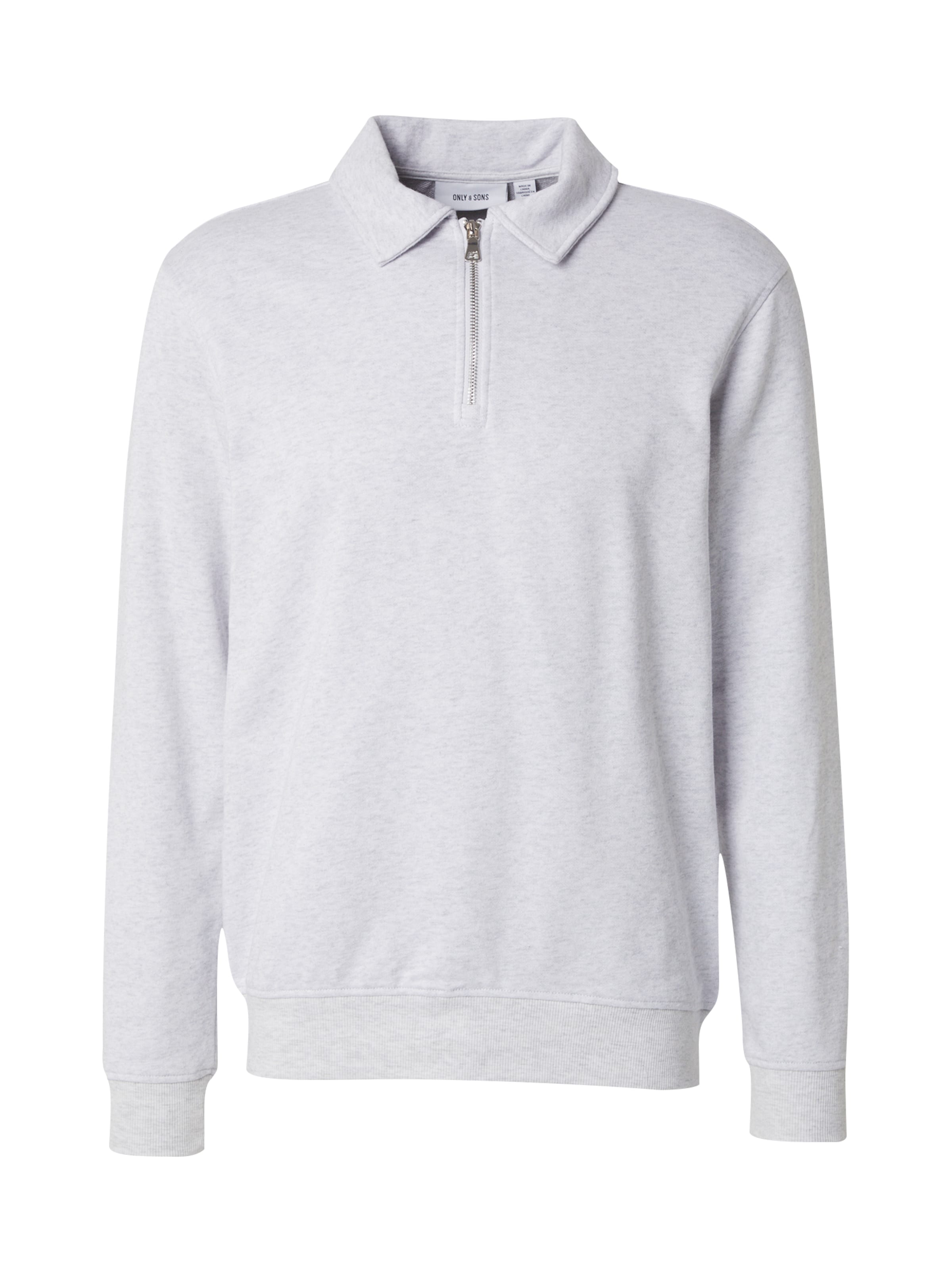 Only & Sons Sweatshirt 'ONSDAVID' in Grey: front