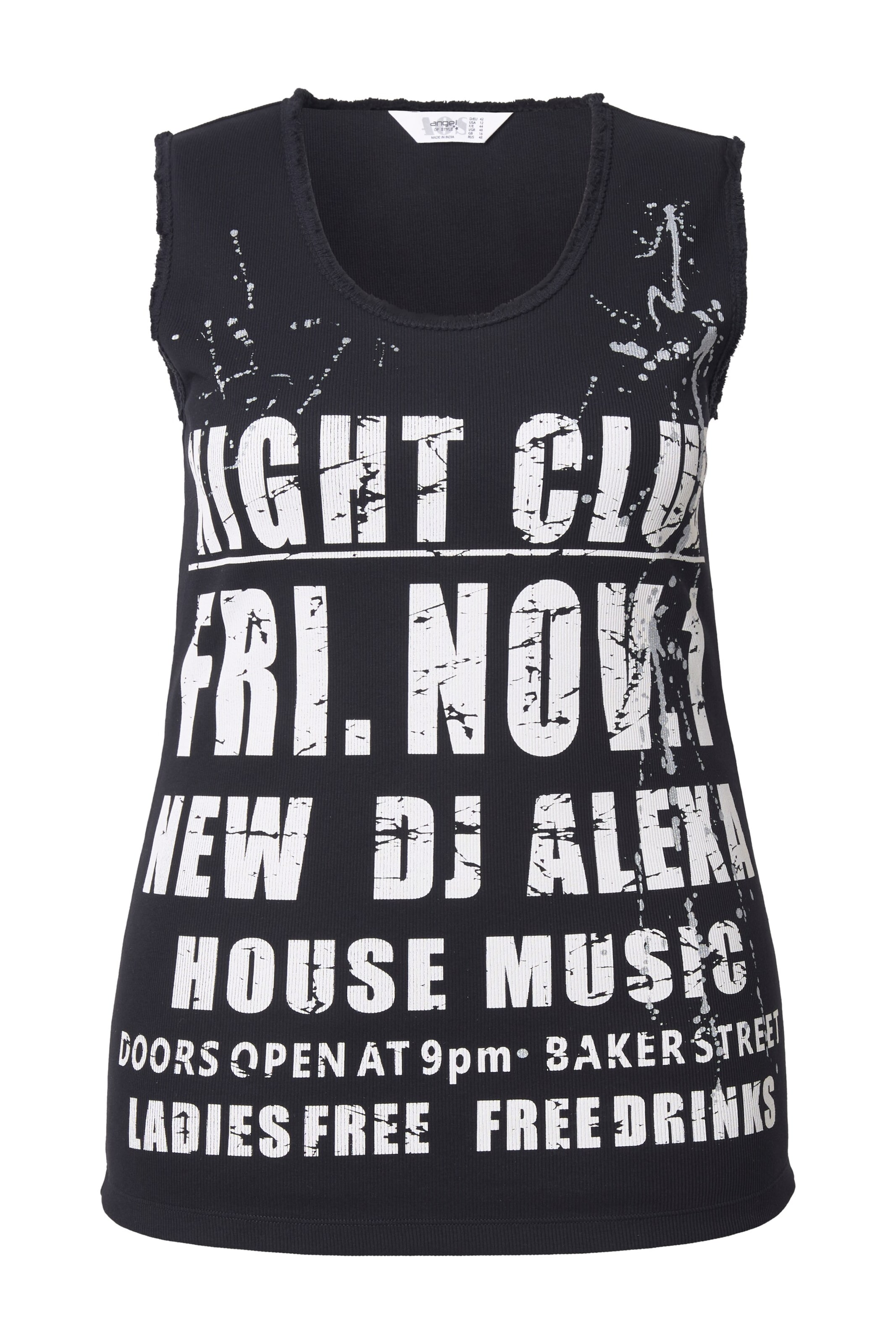 Haut Angel of Style en noir : devant