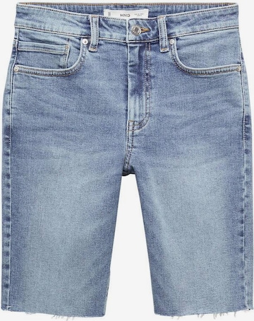 Regular Jeans 'Abril' de la MANGO pe albastru: față
