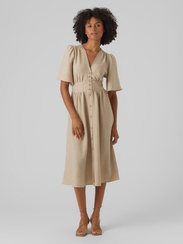VERO MODA Kleid 'VMMelaney' in Beige