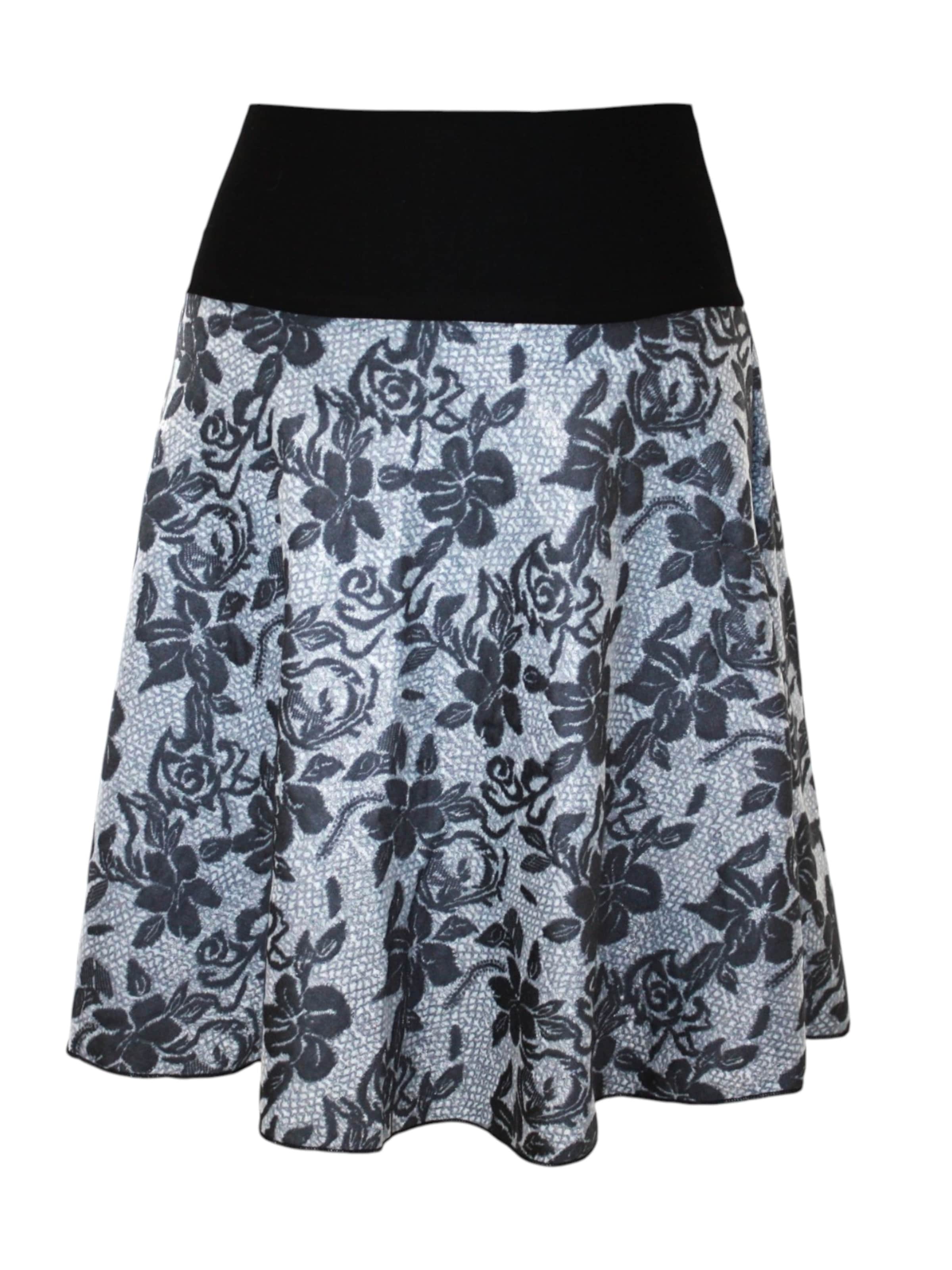 dunkle design Skirt 'Flower' in Grey: front