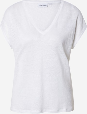 Calvin Klein - Camiseta en blanco: frente