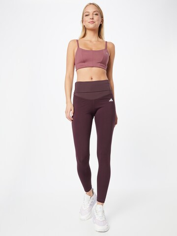 ADIDAS PERFORMANCE Skinny Workout Pants 'Essentials ' in Red