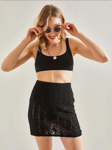 Jupe Bianco Lucci en noir