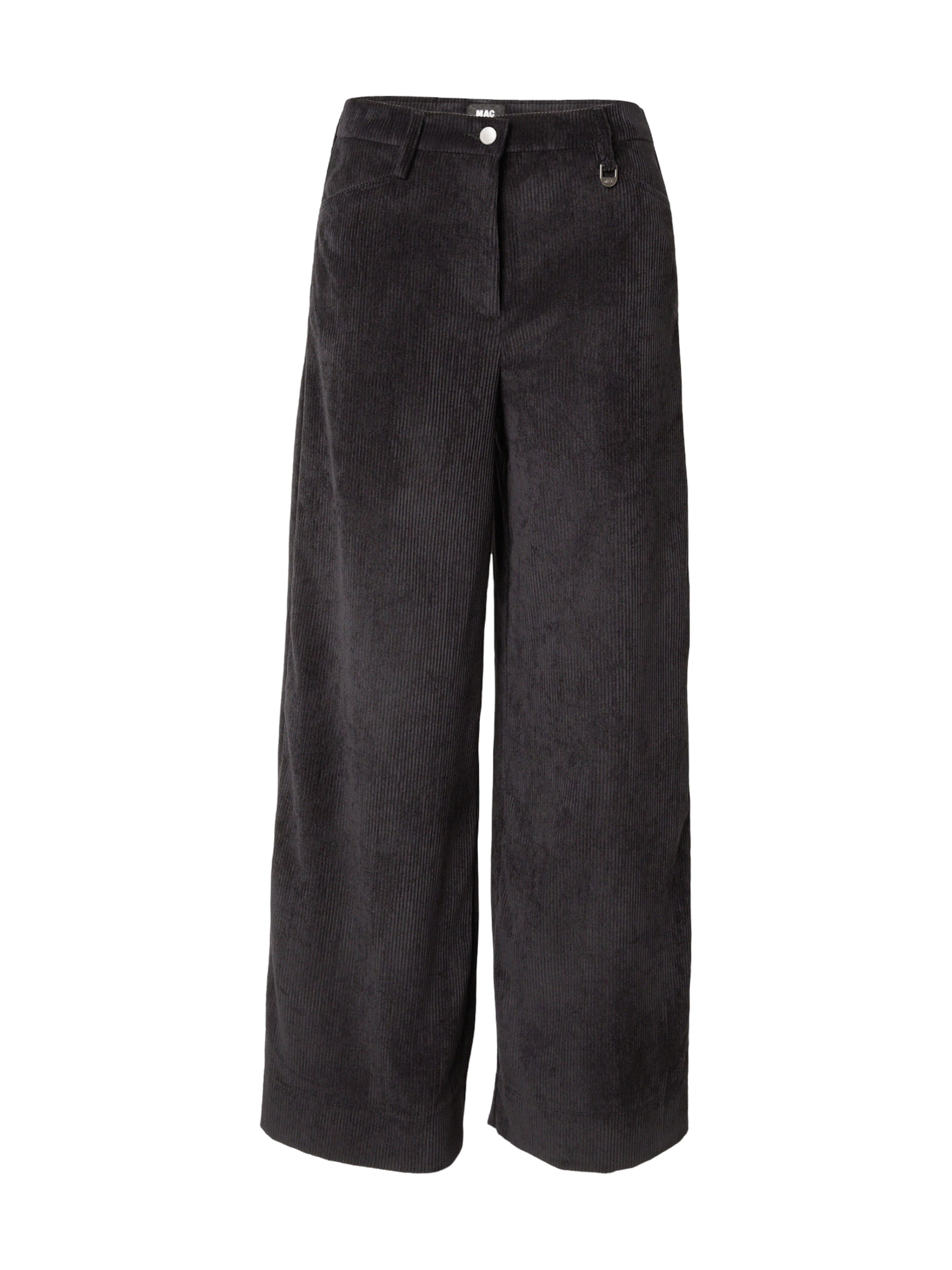 Wide Leg Pantalon MAC en noir : devant