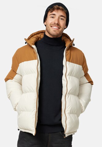 INDICODE JEANS Winterjacke 'Danix' in Beige