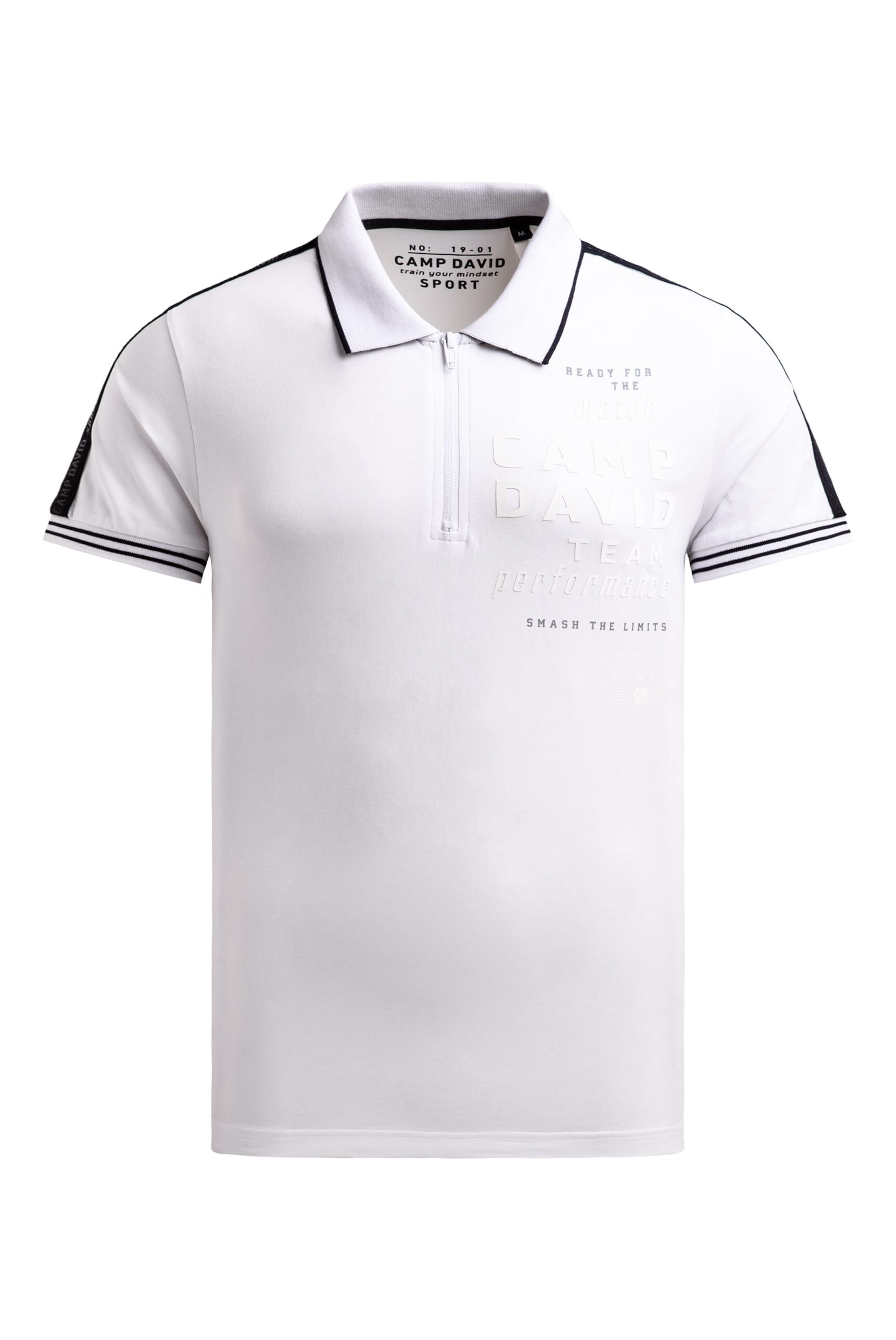 CAMP DAVID Shirt in White, Item view