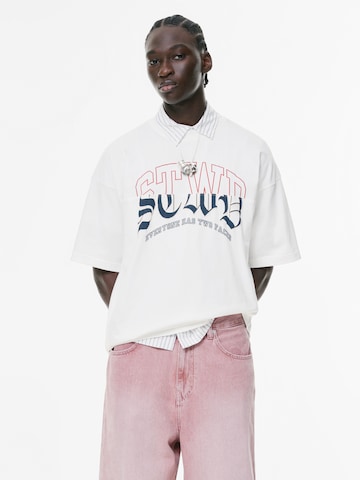 Pull&Bear Paita värissä valkoinen: etupuoli