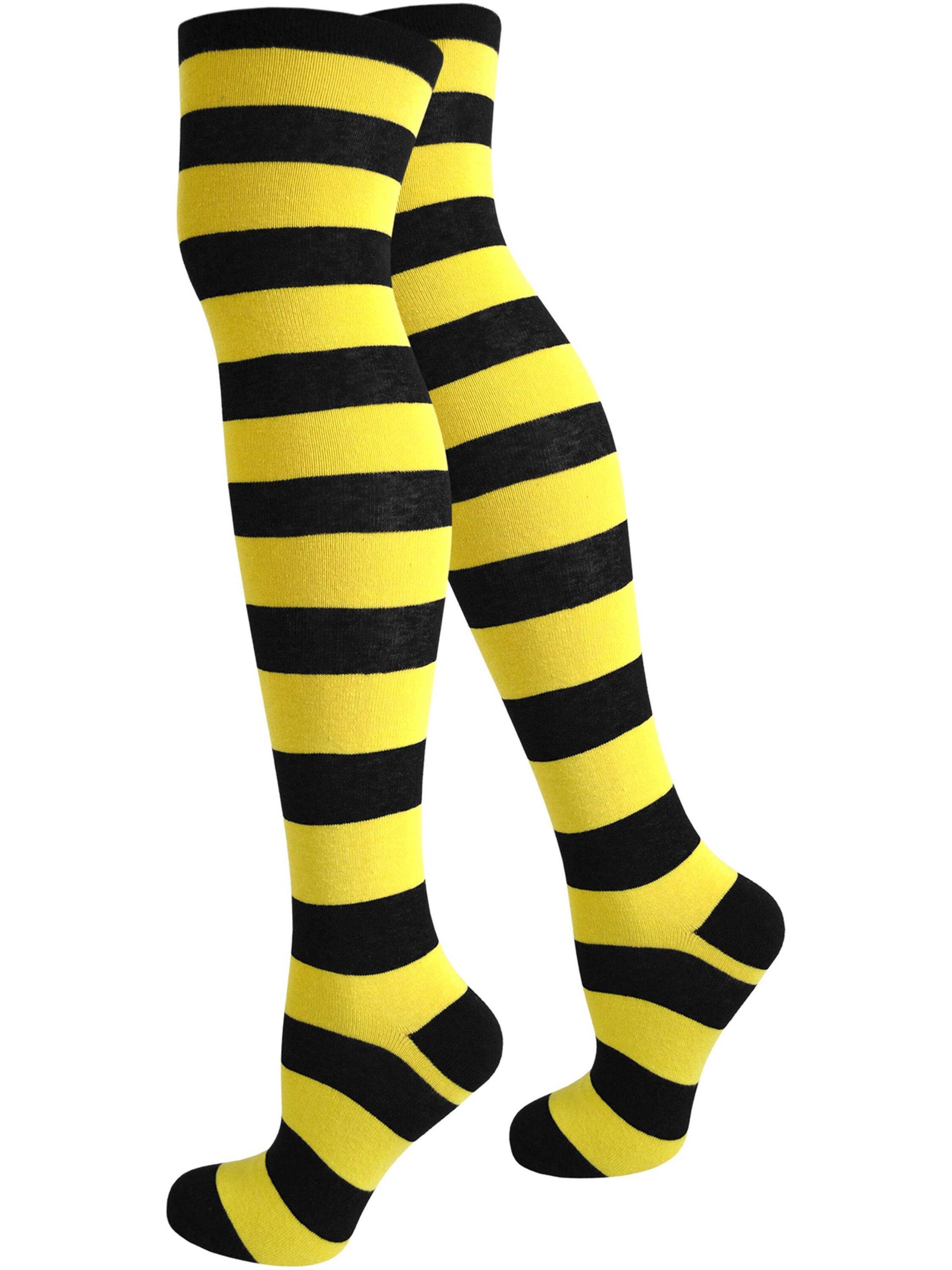 Chaussettes montantes normani en noir : devant