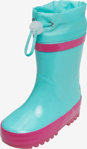 PLAYSHOES Rubber Boots in Blue: front