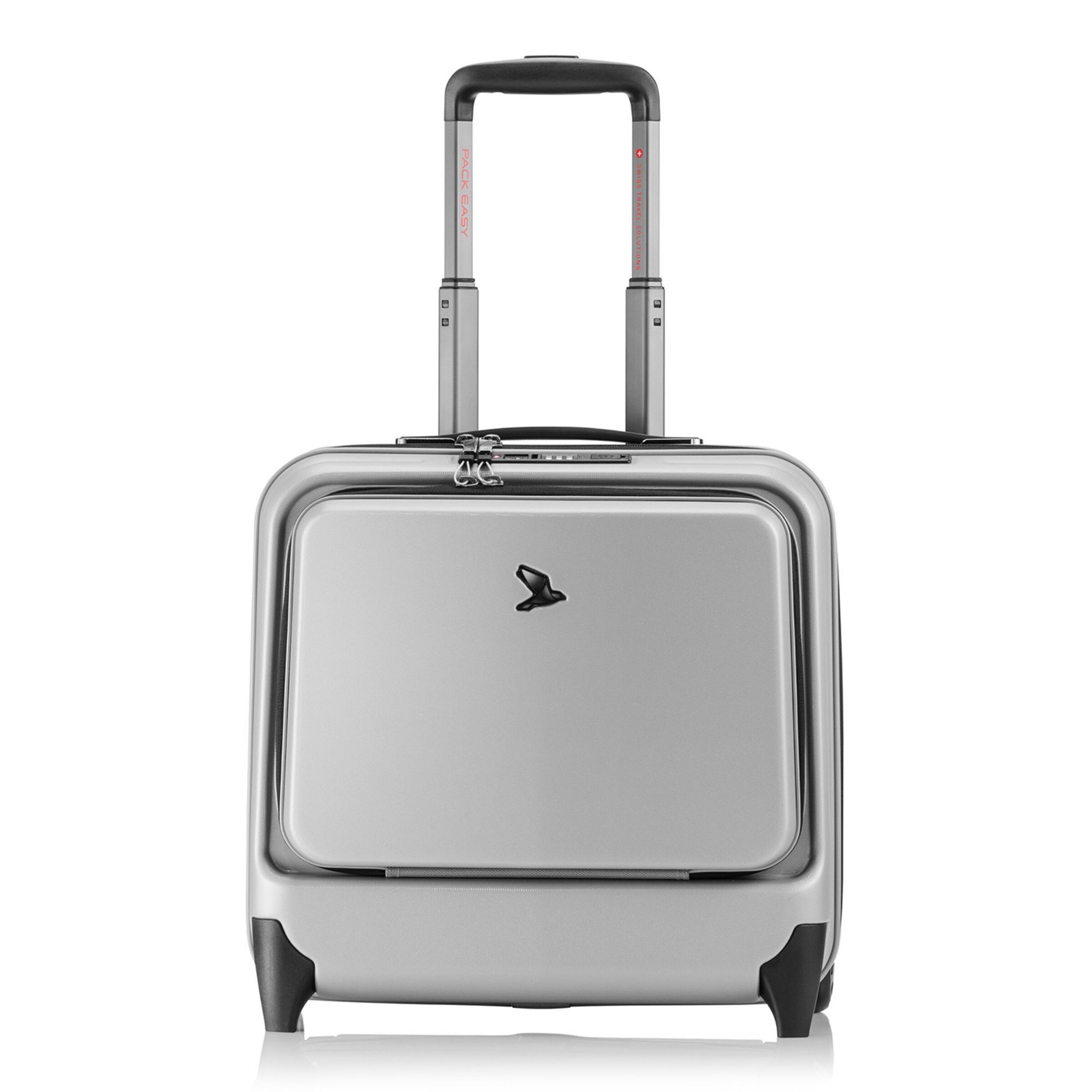 Pack Easy Pilotenkoffer 'Genius' in Silber: Vorderseite