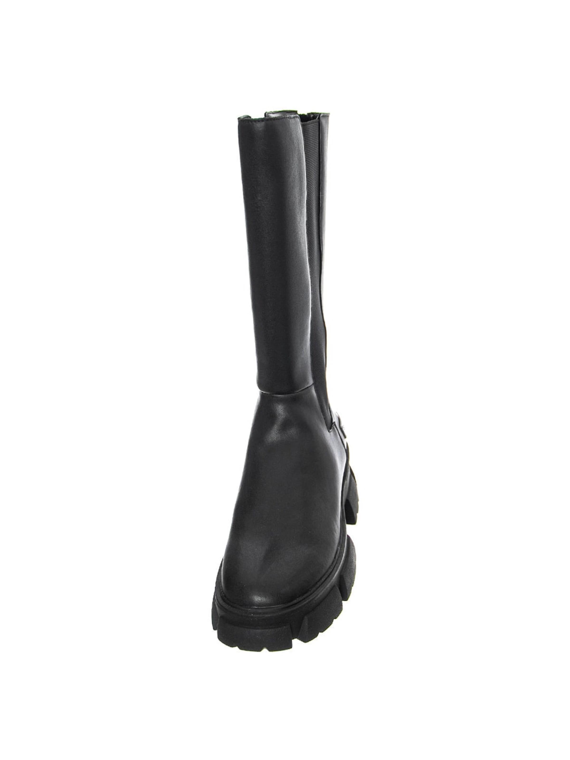 STEVE MADDEN Kozaki 'TRANSCEND BLACK LEATHER' w kolorze czarny
