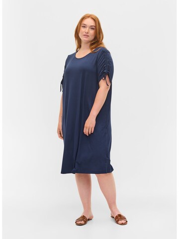 Zizzi Sommerkleid 'Helga' in Blau