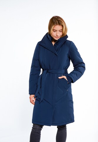 DreiMaster Vintage Raincoat in Blue: front