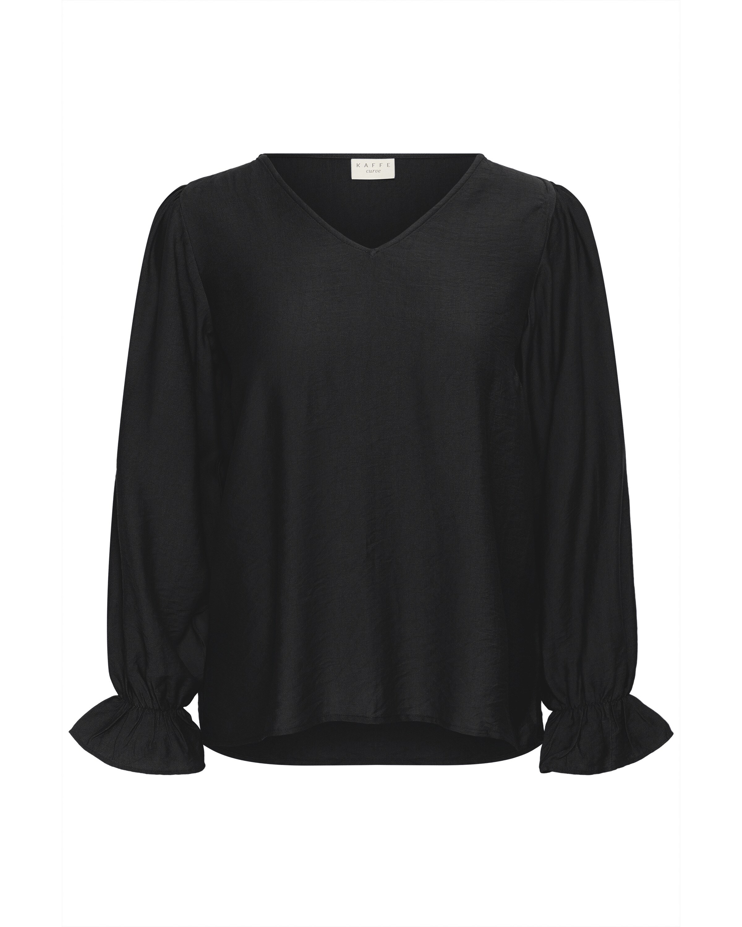 KAFFE CURVE - Blusa 'Rya' em preto: frente