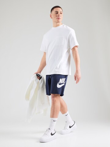 Nike Sportswear Свободный крой Штаны 'CLUB ALUMNI' в Синий