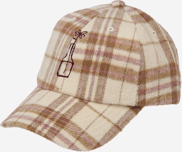 Cappello da baseball di Obey in beige: frontale