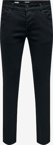 Only & Sons Skinny Jeans 'WARP' in Schwarz: predná strana